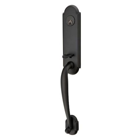 Emtek Flat Black Handleset 4323STUUS19RH 4323STUUS19RH